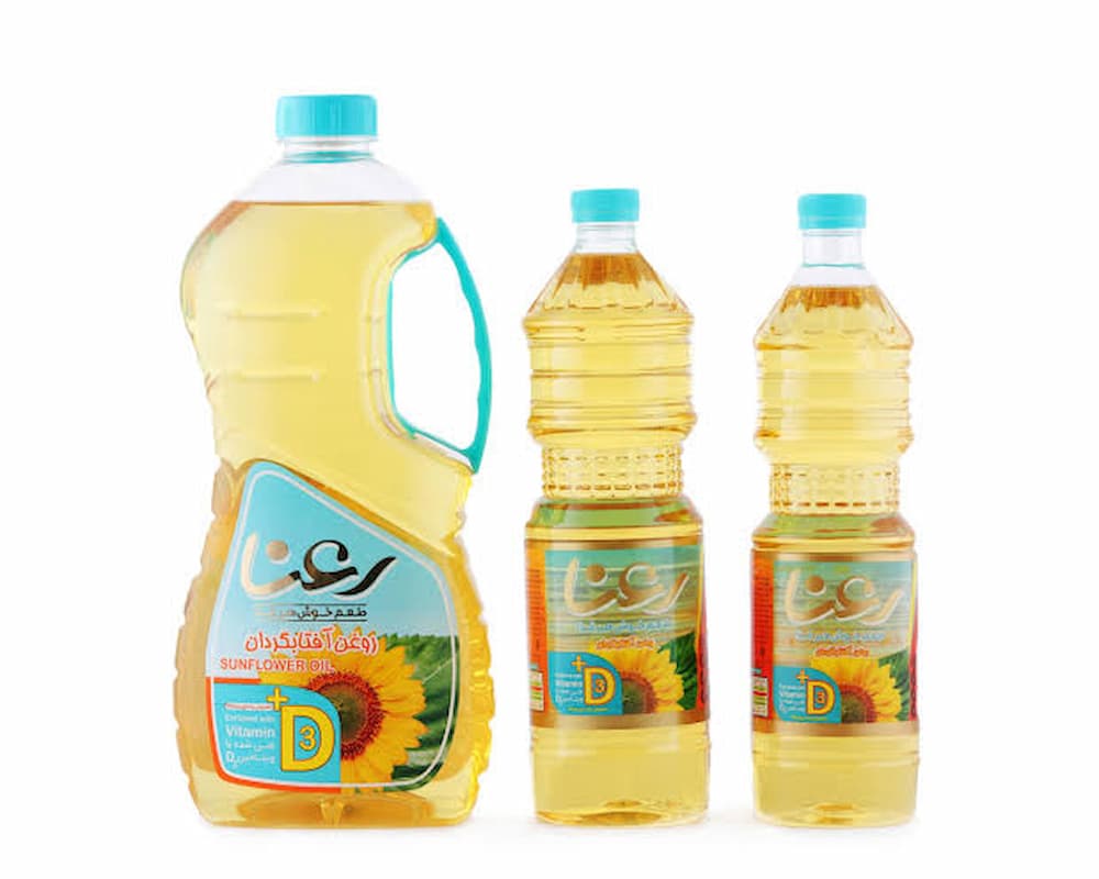 روغن مایع مخلوط خوراکی رعنا با بافت روان و کیفیت پایدار
